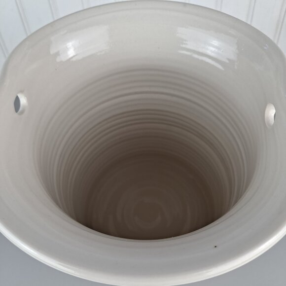 Signed Studio Pottery Vase, Utensil Holder, Planter - Picture 4 of 6